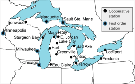 map of 18 stations